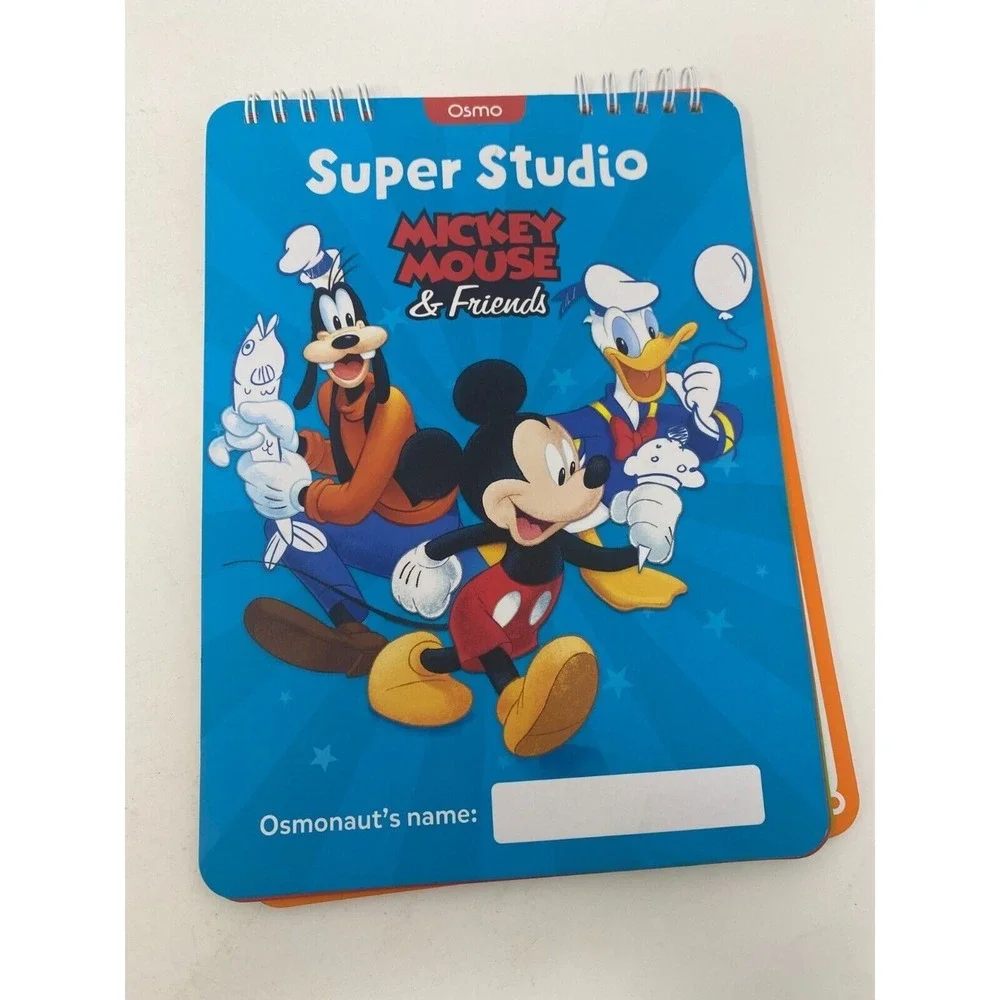 Osmo Numbers‎ Words & Mickey Mouse Super Studio Book Lot of 3 Games Tiles